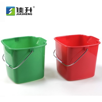 New 3QT 6QT 8QT Square Plastic Cleaning Pail  Bucket with Graduation